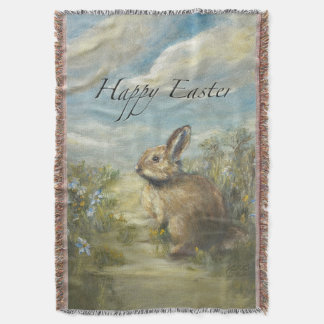 Bunny Lane EASTER Throw Blanket