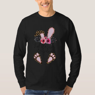 Bunny Leopard Print Healthcare Worker Rabbit Cute T-Shirt