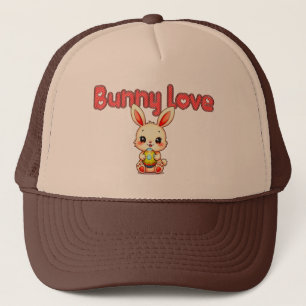 Bunny Love – Cute Easter Bunny Design - boné Trucker Hat