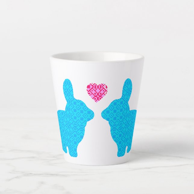 Bunny Love  Latte Mug (Front)