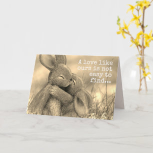 Bunny Love Romantic Card for Loved One