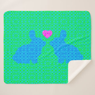 Bunny Love Sherpa Blanket