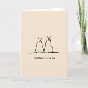 Bunny Love Sketch Art Card
