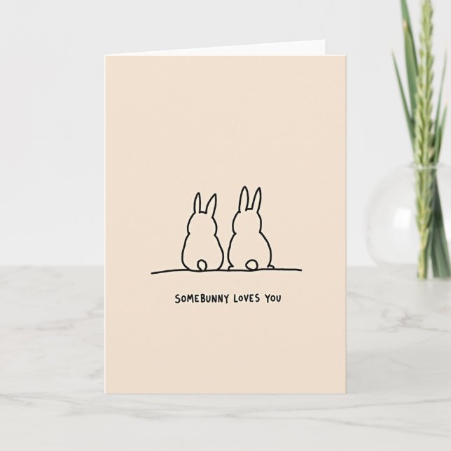 Bunny Love Sketch Art Card (Front)