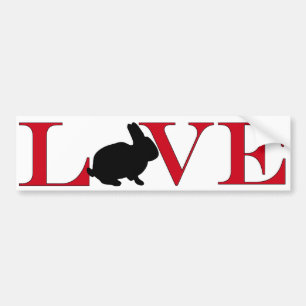 Bunny Lover Bumpersticker Bumper Sticker