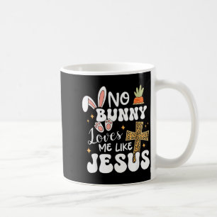 Bunny loves me like jesus christian easter funny coffee mug