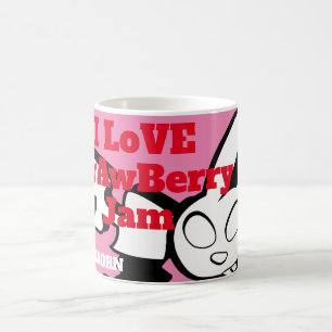 Bunny Loves Strawberry Jam Gel Mouse Coffee Mug
