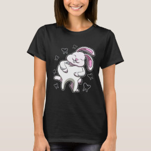 Bunny Loves White Teeth Dentist Animal Rabbit T-Shirt
