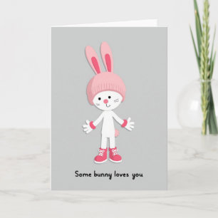 Bunny Loves You Pattern Card