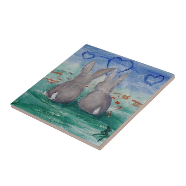 Bunny Lovin' aceo Tile (Side)
