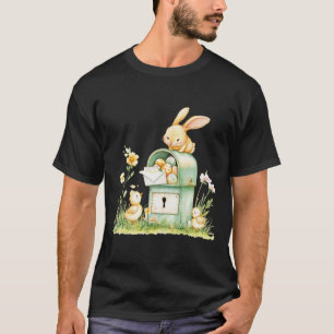 Bunny Mailbox Delivering With Eggs  T-Shirt