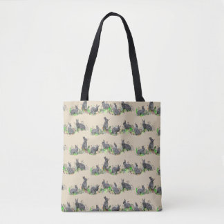 Bunny Meadow All Over Print Bag (Gold)