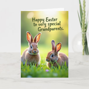 Bunny Meadow Easter Card