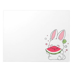 Bunny & Melon Notepad