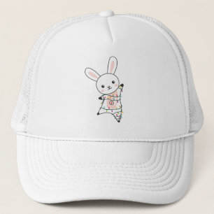 Bunny Merry Christmas Winter Animals Rabbits Trucker Hat