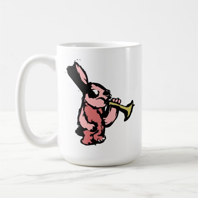 Bunny Music Coffee Mug (Left)