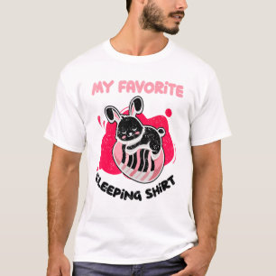 Bunny My Favourite Sleeping Animal Rabbit Sleeping T-Shirt
