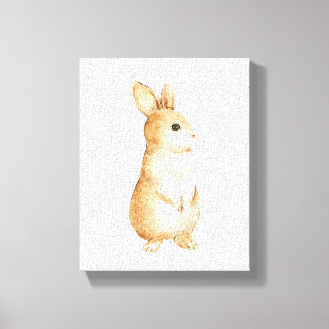 Bunny Nature Woodland Nursery Decor  (Front)