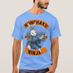 Bunny Ninja Nunchucks Japan Nuchaku Katana Martial T-Shirt