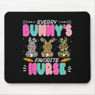 Bunny Nurse Fun Easter Day Hospital Medical Women Mouse Mat