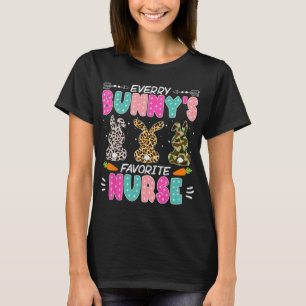 Bunny Nurse Fun Easter Day Hospital Medical Women  T-Shirt