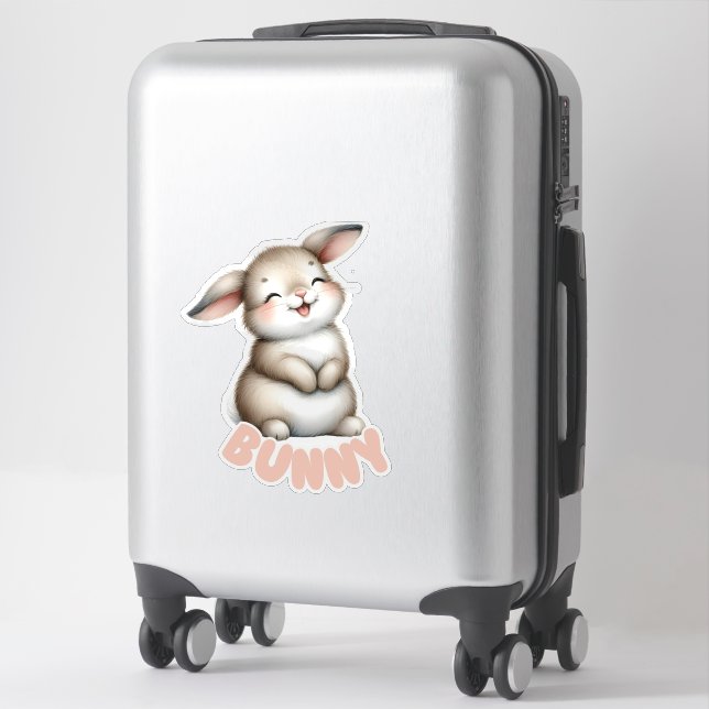 BUNNY  - NURSERY STICKER (Suitcase)