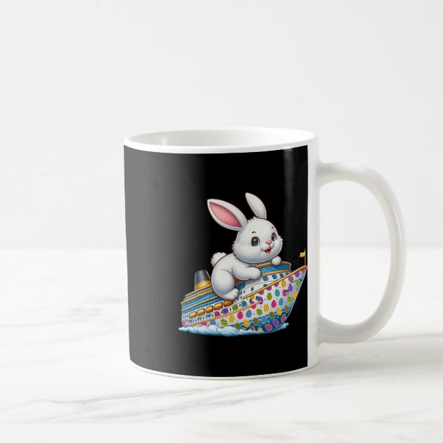 Bunny On Cruise Ship Easter Eggs Costume Kids Todd Coffee Mug (Right)
