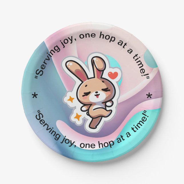Bunny Paper Plate (Front)