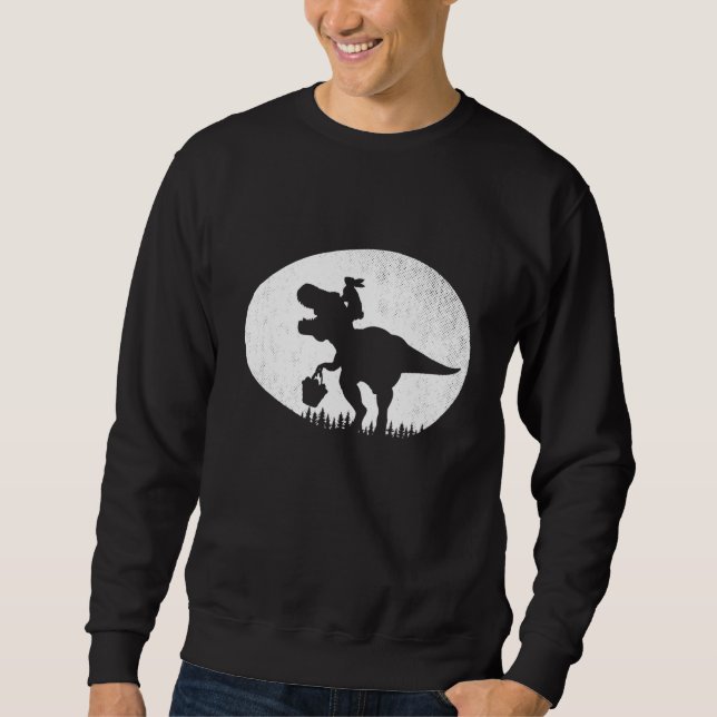 Bunny Pastel Spring Hunt Eggs Rabbit Happy Easter  Sweatshirt (Front)