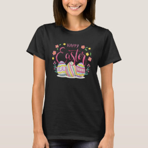 Bunny Pastel Spring Hunt Eggs Rabbit Happy Easter  T-Shirt
