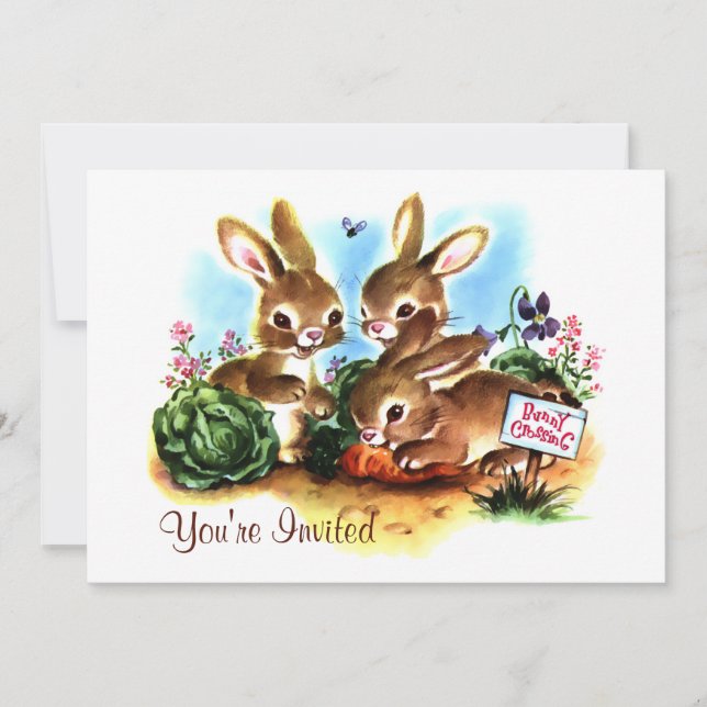 Bunny Patch Invitation (Front)