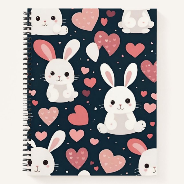 Bunny Pattern Notebook (Front)