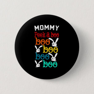 Bunny Peekaboo Game For Novelty Kids Adults 6 Cm Round Badge