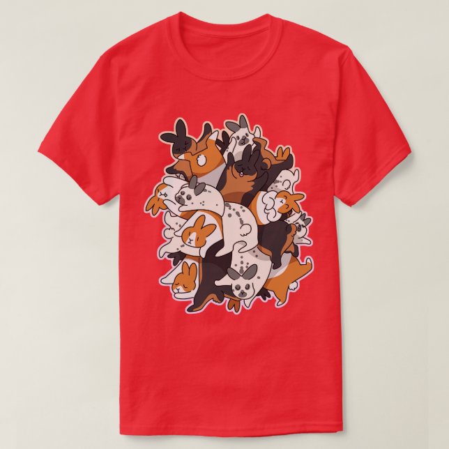 Bunny Pile T-Shirt (Design Front)