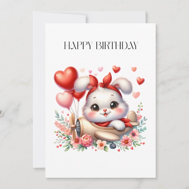 Bunny Pilot Birthday (Front)