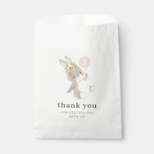 Bunny Pink Balloon Favour Bags