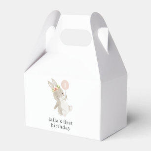 Bunny Pink Balloon Favour Box