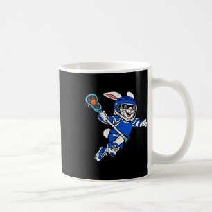 Bunny Playing Lacrosse Rabbit Easter Sport Men Boy Coffee Mug