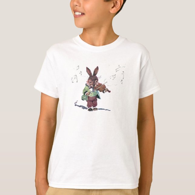 Bunny Playing the Violin T-Shirt (Front)