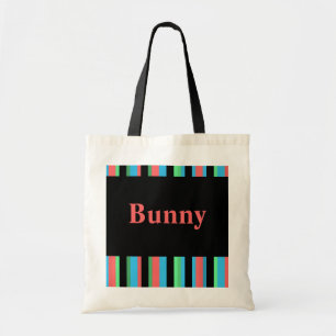 Bunny Pretty Striped Tote Bag