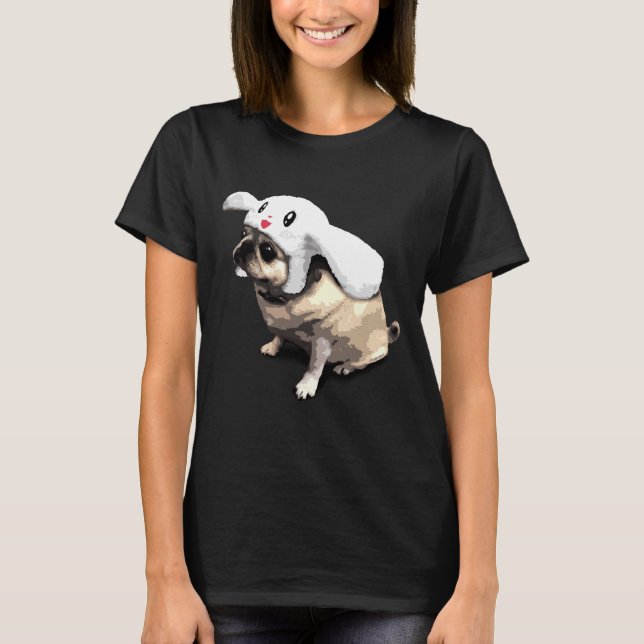Bunny Pug Classic T-Shirt 379 (Front)