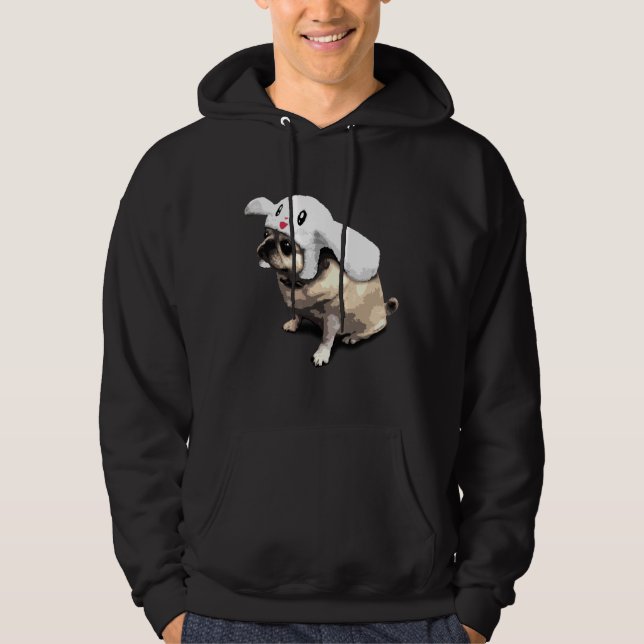 Bunny Pug Classic T-Shirt 379 Hoodie (Front)