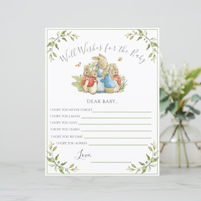 Bunny Rabbit Baby Shower Game (Standing Front)