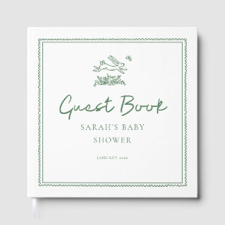 Bunny Rabbit Baby Shower Guest Book