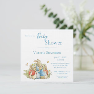 Bunny Rabbit Baby Shower Invitation