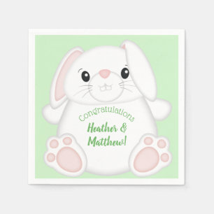 Bunny Rabbit Baby Shower Napkin