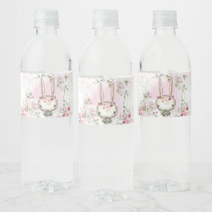 Bunny Rabbit Baby Shower Water Bottle Labels