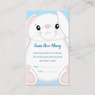 Bunny Rabbit Baby Shower Woodland Enclosure Card