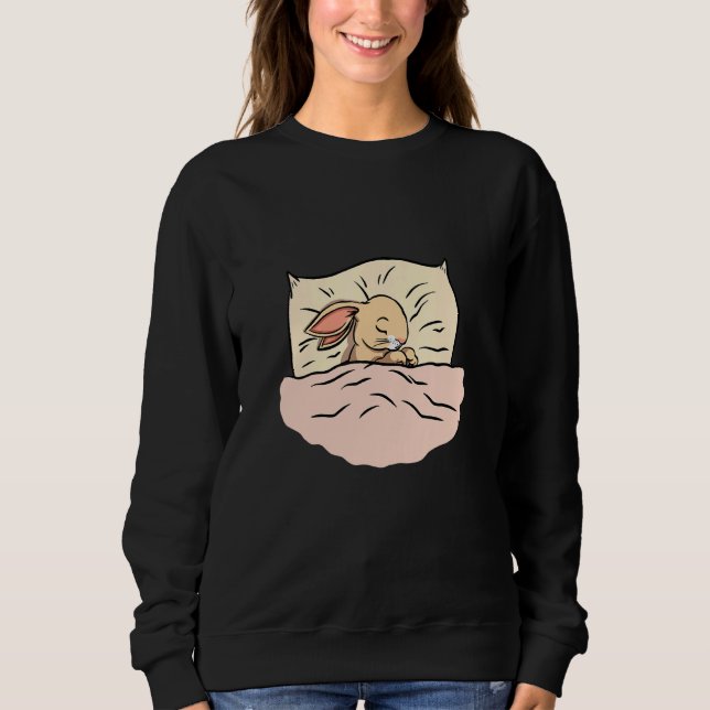 Bunny Rabbit Bed Nightwear Pyjamas Sweatshirt (Front)