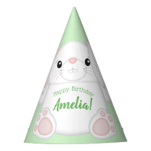 Bunny Rabbit Birthday Party Green Hat